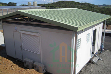Prefab house with green roof