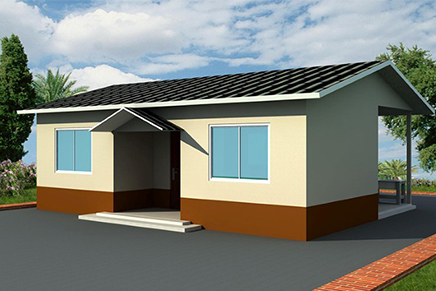 2 bedroom living house