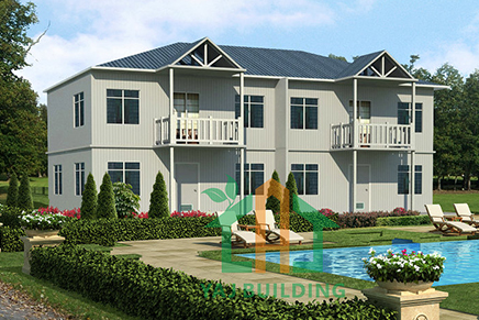 Duplex 3 bedrooms Prefabricated building apartment
